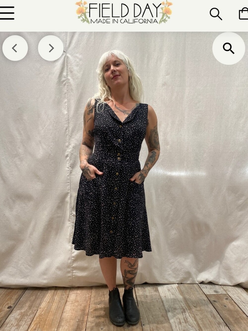 Field Day Sheet Dress M